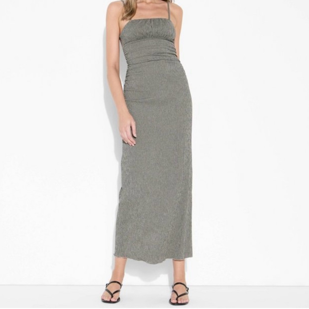 Elegant Gray Maxi Dress